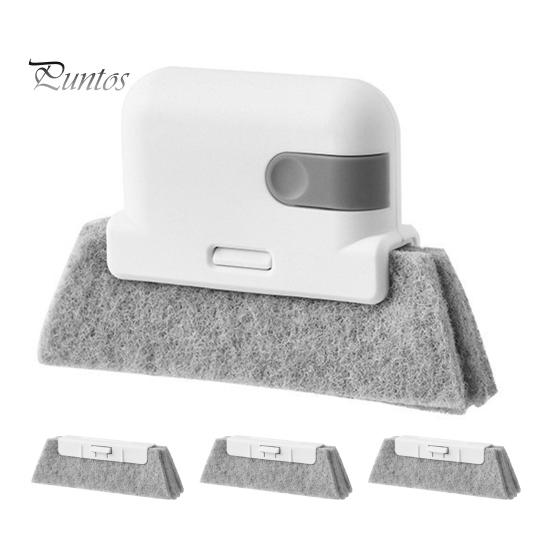 

Щетка для чистки оконных пазов со сменной губкой Набор инструментов для чистки окон Очиститель для раздвижных дверей Очиститель для окон со сменной губкой серый