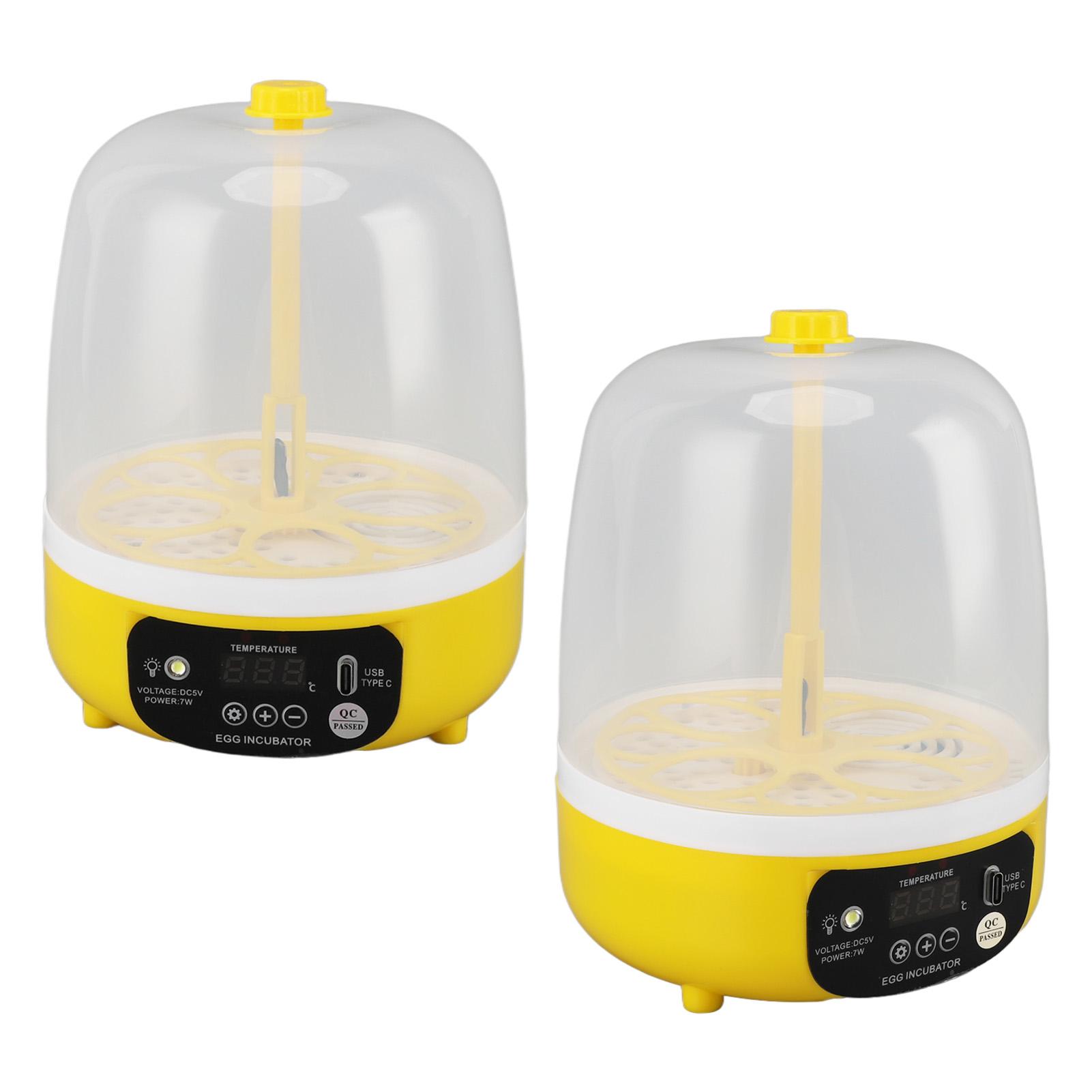 4 Eieren Incubator Temperatuur Vochtigheid Controle Visueel Laag Geluidsniveau Energiebesparend USB Pluimvee Broedmachine voor Thuis Kind Verlichting
