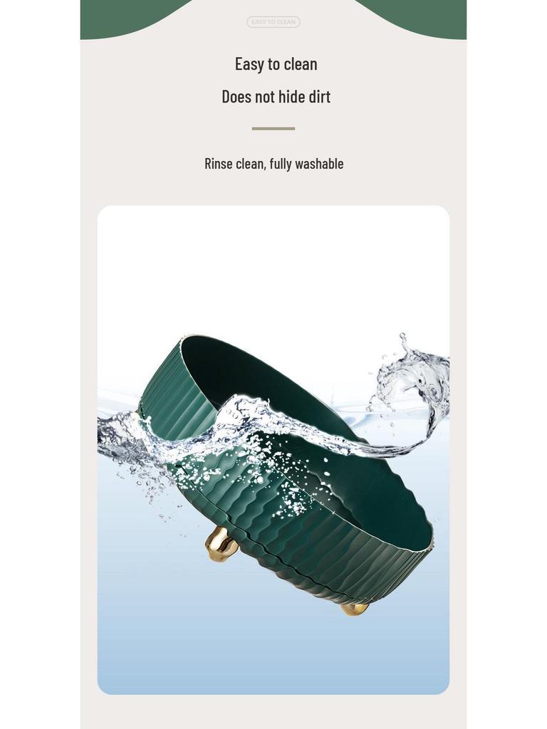 Rotating Kitchen Storage Tray for Snacks, Fruit, and Seasoning Bottles