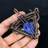 Lapis Lazuli Pendant Handmade Gemstone Jewelry, 999 Copper Wire Wrapped Pendant ,Unique Design Jewelry Pendant
