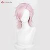 Anime Mitsuki Kiryu Cosplay Wig Pink 40cm Wigs Heat Resistant Synthetic Hair Halloween Party Role Play Unisex Wigs + Wig Cap