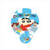 Reflective Mini Folding Cartoon Fan - Portable Student Hand Fan with Fabric Surface for Outdoor Use