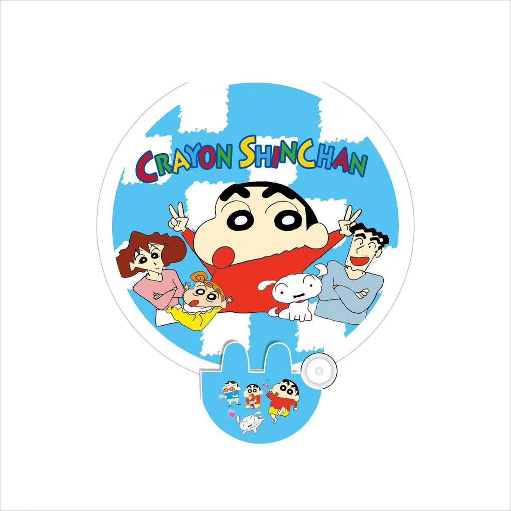 Reflective Mini Folding Cartoon Fan - Portable Student Hand Fan with Fabric Surface for Outdoor Use