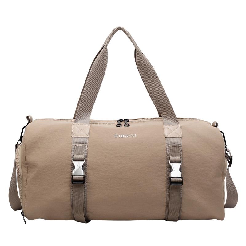 Simple Travel Bag Large Capacity Independent Shoe Bag Gym Bag Can Be Hung with Pull Rods for School Season Luggage Storage Bag