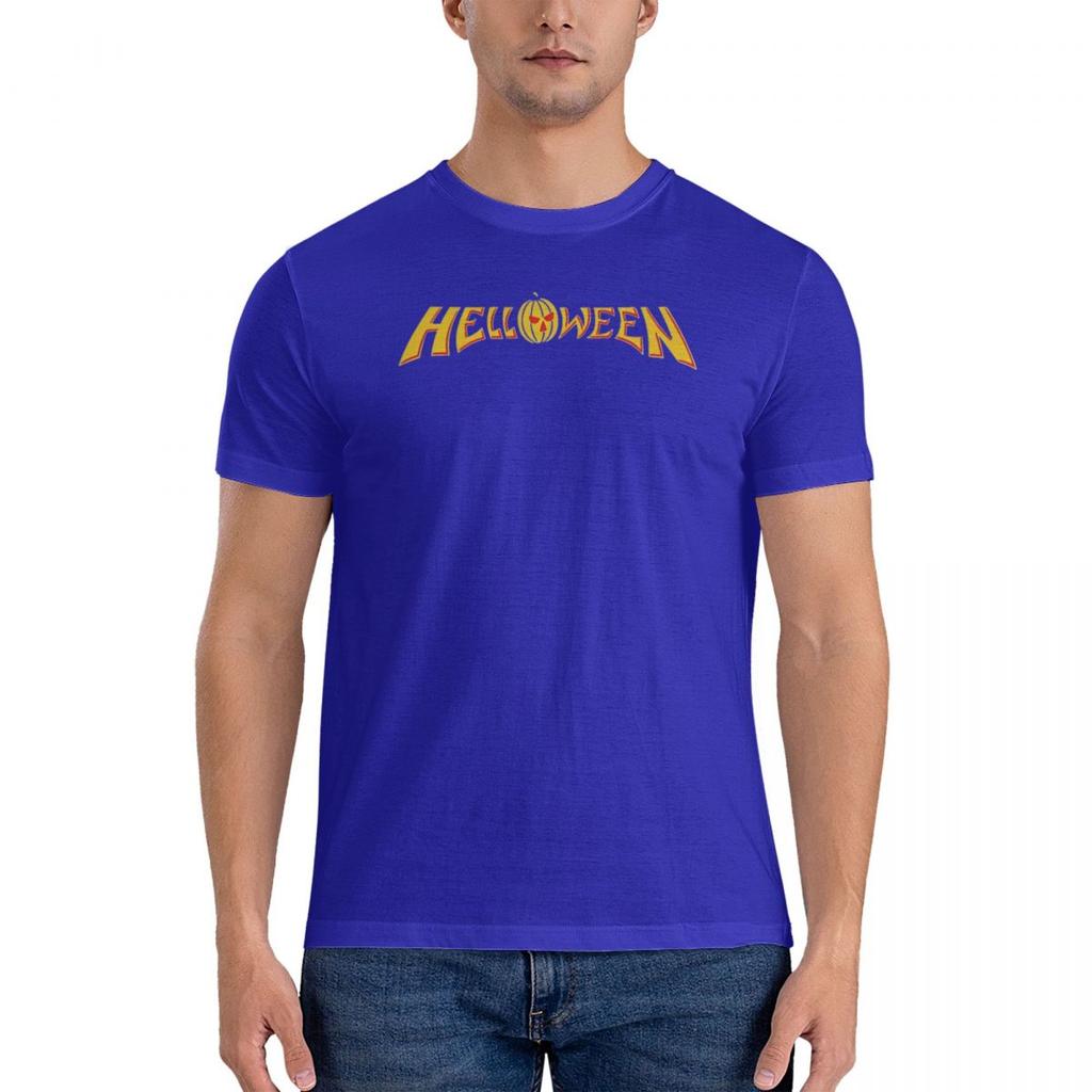 Oversized T-Shirt The Helloween Band Portrait 100 Cotton T-Shirts Hip Hop Tee Shirt for Men's Summer Y2K Retro Short Sleeve Tees