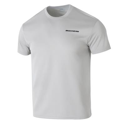 Skechers Mode Sport Serie Weiches Bequemes Atmungsaktives Lässiges Kurzarm T-Shirt Unisex Oberteile Grau P225U117-02VP