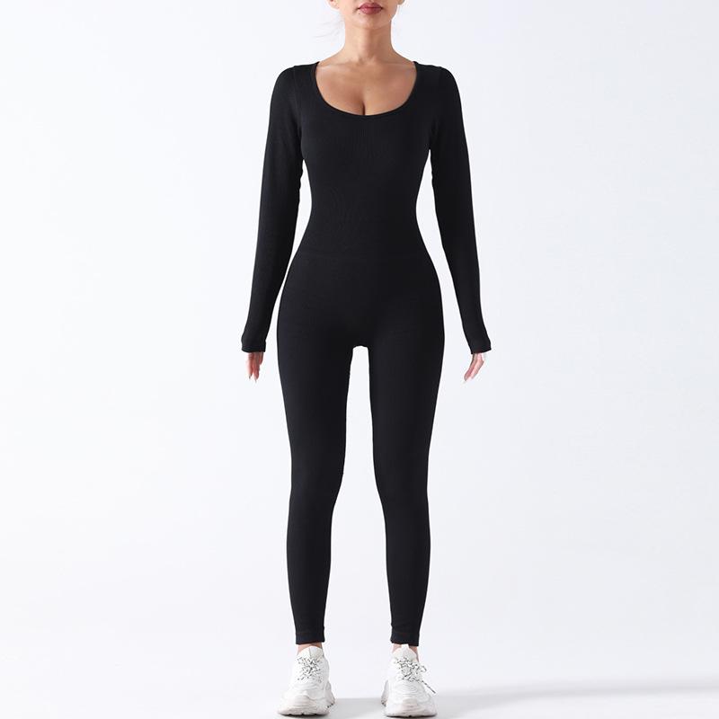 Clearance Is Non-refundable, Seamless One-piece Yoga Clothes, Integrated Sports Training, Fitness Clothes, High Elastic Belly and Shapewear.