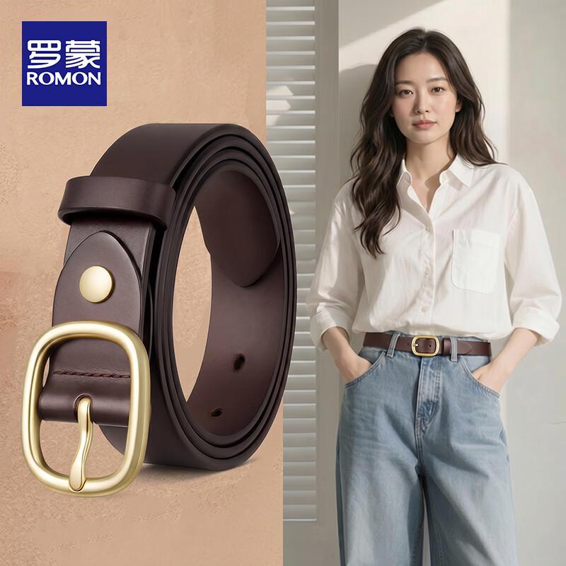 

Romon Women s All-Match Genuine Leather Pin Buckle Belt