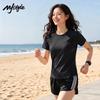 MJ STYLE Damen UPF50+ Kühlendes Schnelltrocknendes Lauf-T-Shirt