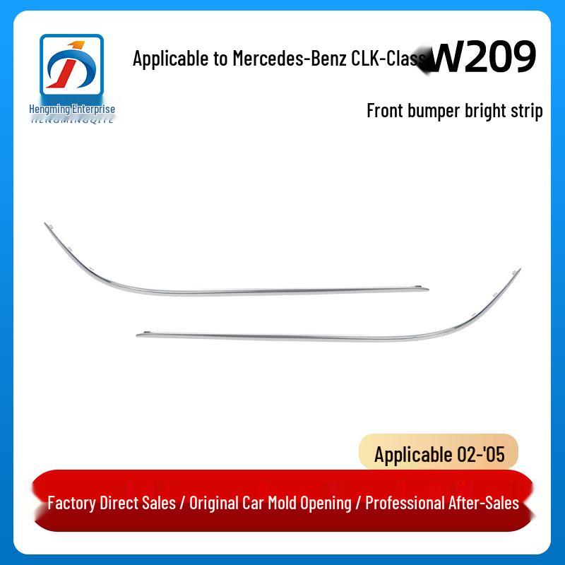 

Mercedes-Benz CLK-Class W209 Front Bumper Bright Trim Strip (2002-2005) Driver s Side Left