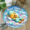 1pc Pooh Bear Carpet, Round Rug, Comfortable, Suitable for Entryways, Living Rooms, Office, And Bedrooms, Christmas Decoration