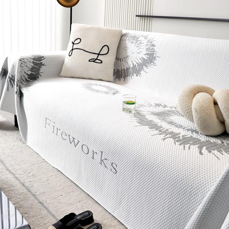 

Летнее полотенце для дивана Fengyang All-Inclusive Чехол для дивана, пылезащитный чехол для гостиной, прямой ряд, чехол для дивана, тканевая подушка, прохладная и дышащая 180*230cm
