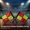 2 Pieces Referee Flags with Carrying Pouch High-Visibility for Athletic Training