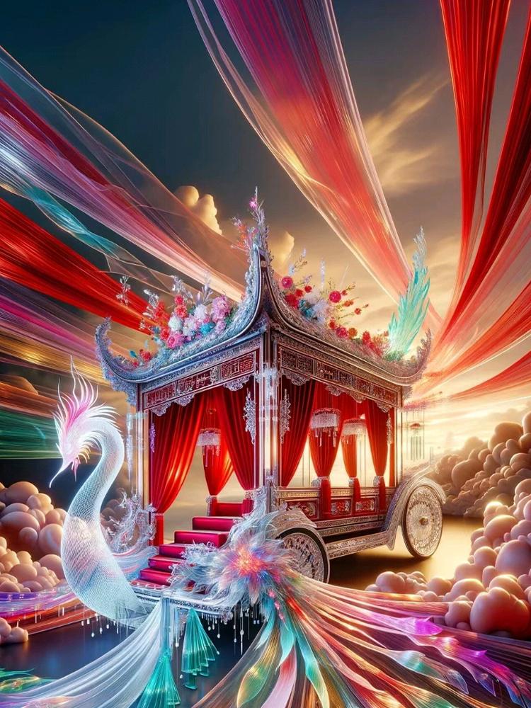 Phoenix 5DDIY Diamantová malba Zvířecí Krajina Obrázek Úplný čtvercový/kulatý Šperk Kříž Vyšívaná mozaika Domácí dekorace