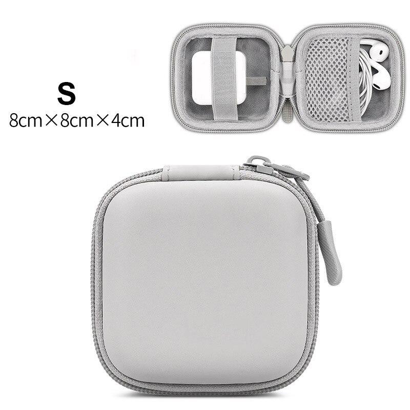 

Кожаная сумка для хранения цифровых данных EVA, универсальные наушники, зарядное устройство Apple, кабель для передачи данных, U-диск, U-щит, жесткий защитный чехол, коробка Storage Bag