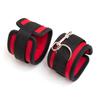 Couple's Bed Restraint Set: Adult Hand & Foot Cuffs with Combination Straps