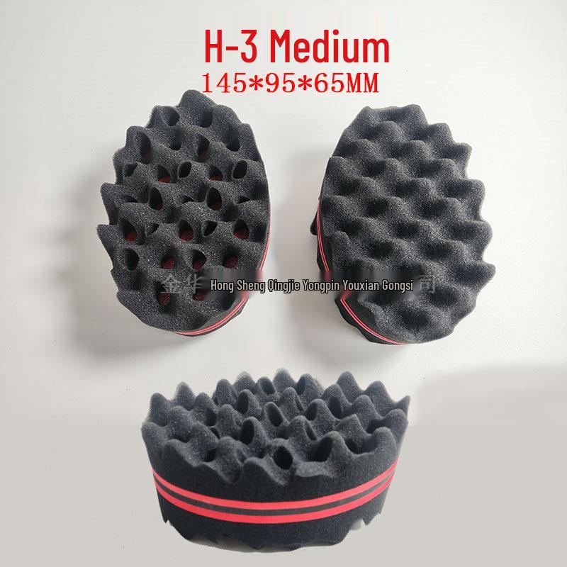 Black Hair Curling Sponge & Styling Comb Set
