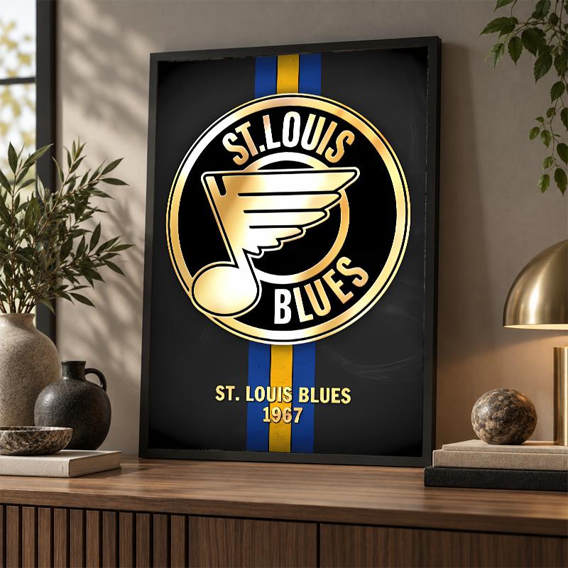 St Louis Blues Diamond Painting Kit 5D Full Drill DIY Diamond Mosaic Wall Art Home Decor