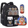 Capybara Backpack 3-Piece Set Cute Waterproof Student Bookbag Large Capacity Pink