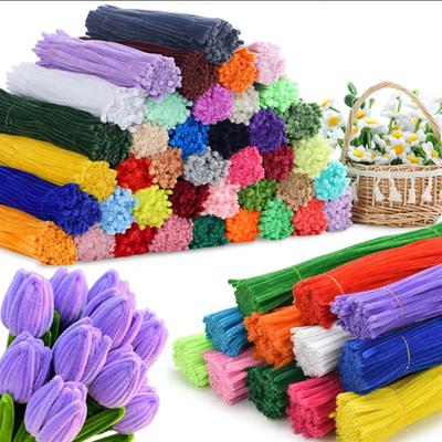 100Pcs Colorful Pipe Cleaner Twisting Stick Handicraft Diy Art Supplies Festival Party Birthday Gift Indoor Decor Xjm