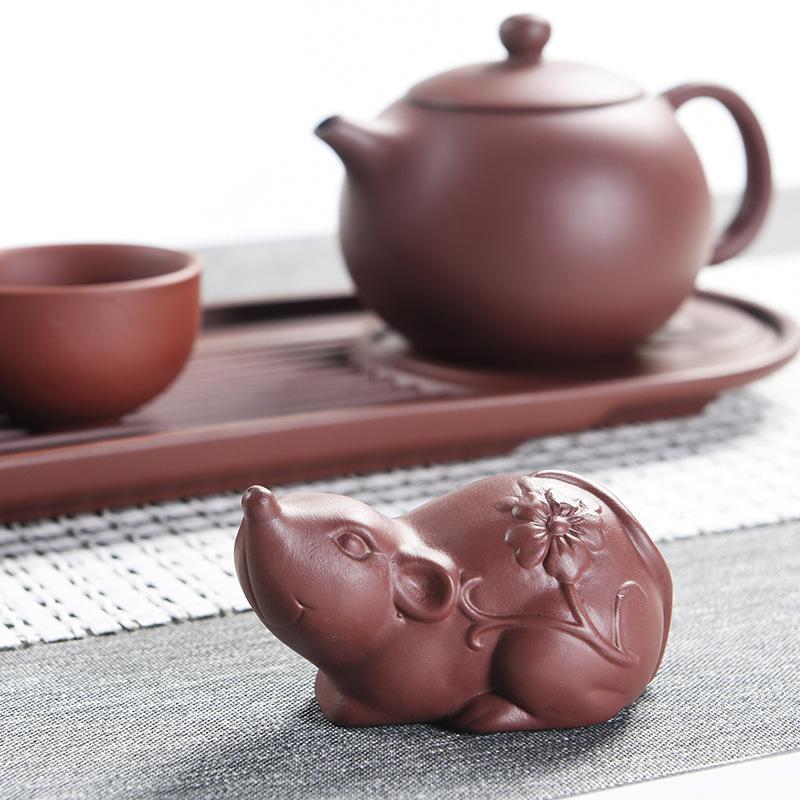 Animal Zisha Tea Pet Kung Fu Tea Set Tea Ceremony Zero with Zodiac Personality Tea Play Decoration Tea Tray Decoration