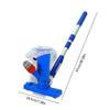 Handheld Pool Cleaner Maintenance Kit Portable Pool Skimmer Net Set Plastic Detachable for Pond Fountain Pool