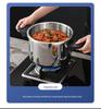 304 Triple-Layer Steel Thick Pressure Cooker - Large Capacity, Explosion-Proof Design for Gas and Induction Cooking