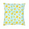 Yellow Rubber Ducks And Bubbles Cushion Covers 40X40 Polyester Animal Pillow Case For Car Square Pillowcase Living Room Decor