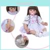 Safe And Non-toxic Reborn Baby Girl Doll 60cm Realistic Soft Cloth Body Handmade Details