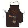 Barista Coffee Bean Heart-Shaped Cartoon Print Apron Household Cleaning And Cooking Apron