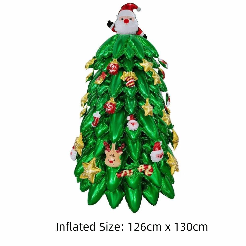 Party Props Large Inflatable Balloon Aluminum Film Christmas Tree Balloon New Year Party