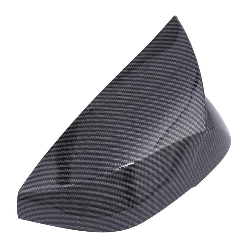 Side Mirror Housing Covers, Molded ABS Pair with Clearance Around Integrated Turn Signals After Adhesive Installation