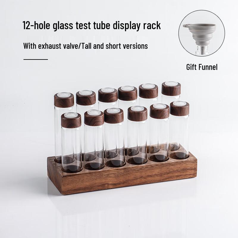 

Walnut Wood Sealed Food Storage Jar with Air Valve