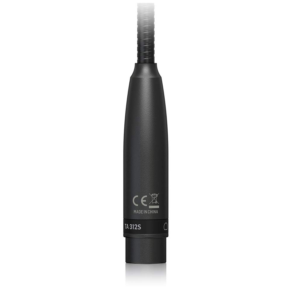 Behringer TA 312S Dynamic Gooseneck Microphone, Cardioid Pattern, Mute Switch, Black
