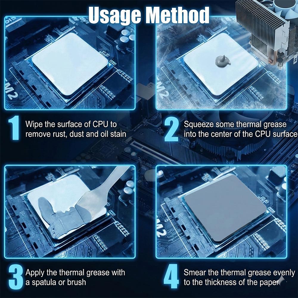 FEHONDA TG-8 Thermal Paste 8.5W/m.K High Performance Thermal Grease Thermal Conductive Silicone Grease for Game CPU GPU Cooling