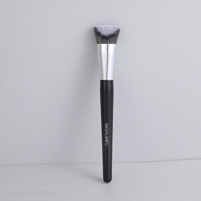 Silk Family Makeup Brush Set: Contour, Loose Powder, Blush, Blending, Eyebrow, Eye & Nose Shadow Brushes.