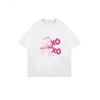 Übergroßes T-Shirt Schwarzer Flamingo Xo Print Freizeitkleidung