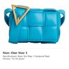 Bottega Veneta PaddedCASSETTE Sheepskin Shoulder Bag, Crossbody Bag Mini Women's Blue 716648VCQR14619