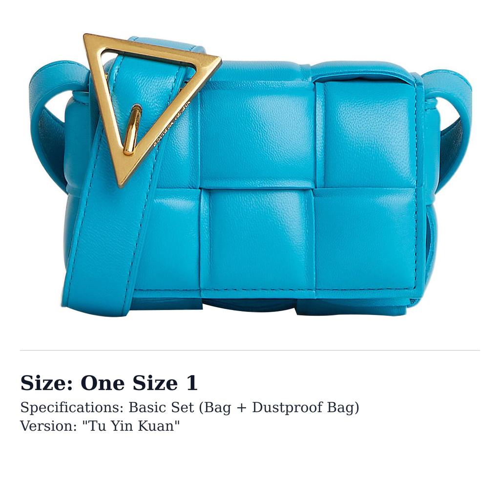 Bottega Veneta PaddedCASSETTE Sheepskin Shoulder Bag, Crossbody Bag Mini Women's Blue 716648VCQR14619