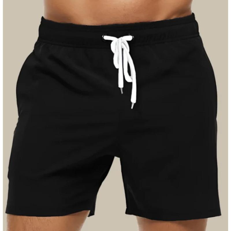 Men's Casual Shorts Solid Color Simple Waterproof Beach Shorts Men’s Pants
