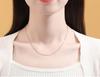S925 Sterling Silver Women's Clavicle Necklace - Plain Snake Bone, Water Wave, Melon Seed, Ingot Chains. No Pendant Included.