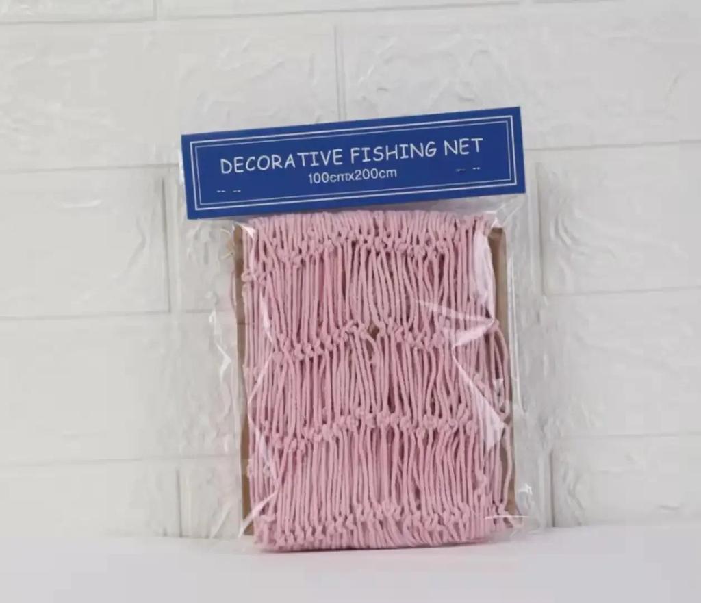 Ceative Decor Nets Hemp Rope Mediterranean Hanging Net Wall Decor Room Party Decorative Fishing Net Playground Gift Boho Style