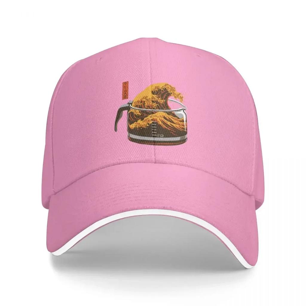 The Great Wave of Caffeine Baseball Cap Horse Hat Christmas Hat Caps Women Men's