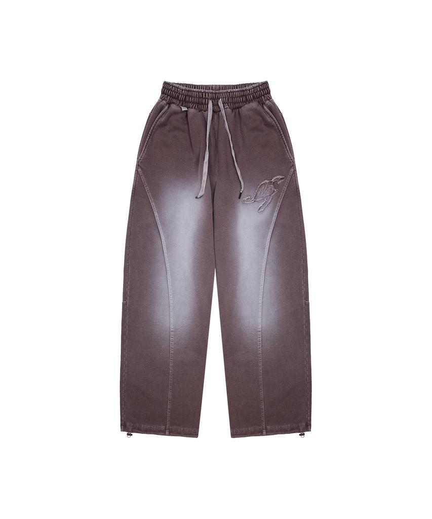 NINEZ Fade Wash Wide Sweatpants (2 Colors)