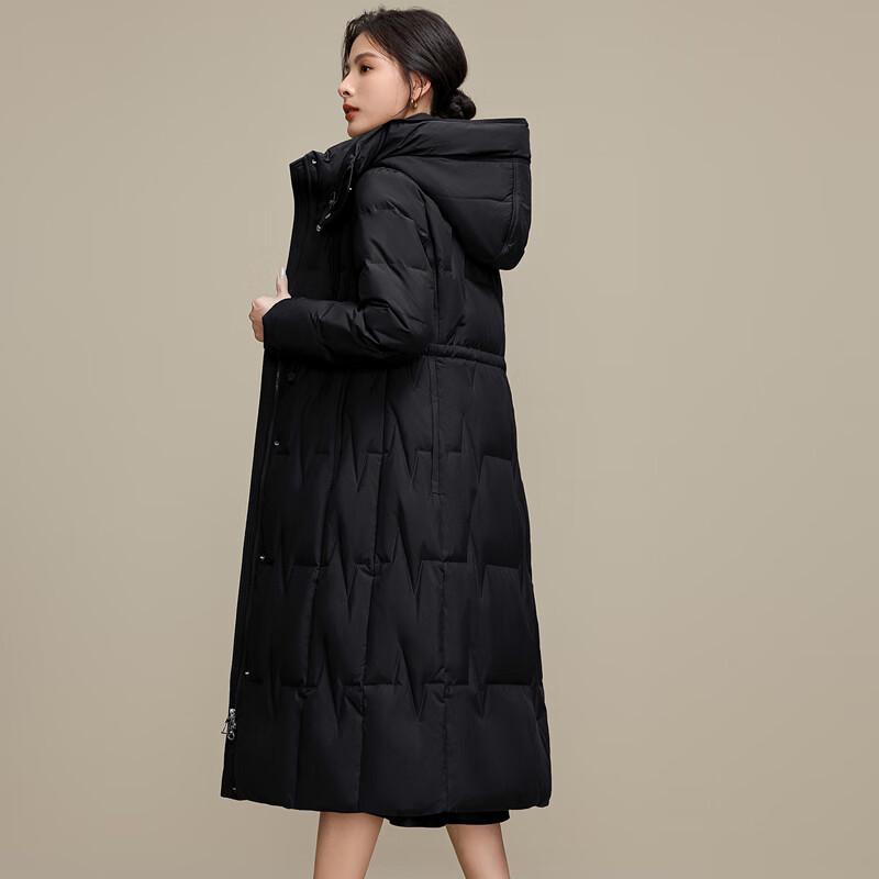 XueZhongFei Women's Hooded Long Down Jacket X40141180F