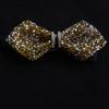 Solid Color Rhinestone Collar Flower British Style Adjustable Gentleman's Bow Tie Bowtie Collar Cravat Men's Suit Accessory