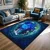 3D Ocean World Living Room Carpet Cute Lounge Décor Machine Washable Non-slip Lounge Rug Soft Fluffy Bedroom Bedside Mat Custom