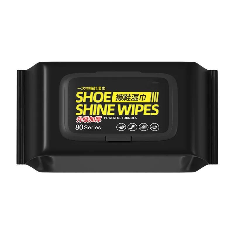 12/30/80Pcs Disposable Shoe Clean Wipes White Sneakers Shoe Cleaning Care Stain Removal Quick Wet Wipes for Shoe Care