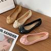 Chaussures plates d'été à découpe basse avec nœud Heli Sha pour femme - Sandales décontractées tendance