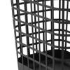 Rolling Laundry Hamper 2.6 Bushel Open-Top Plastic with Casters Lightweight Rectangular Ventilated Design Easy Mobility and